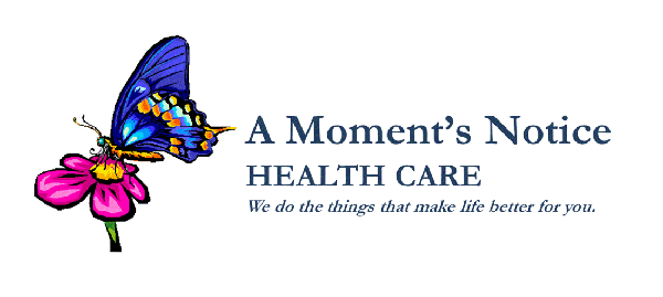 A Moment's Notice Health Care logo